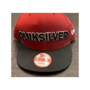 Quicksilver‎ 9Fifty New Era Snapback Red Black One Size Fits Most Skate Surf